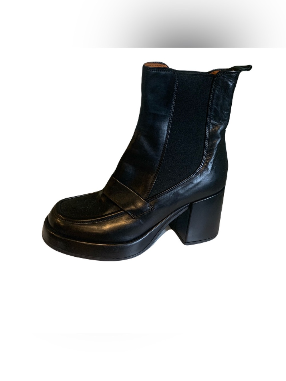 Steve Madden Black Platform Chelsea Boot - Picture 2 of 8